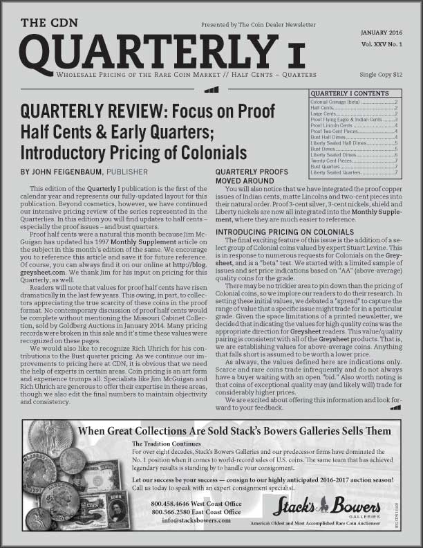 CDN Quarterly Supplement