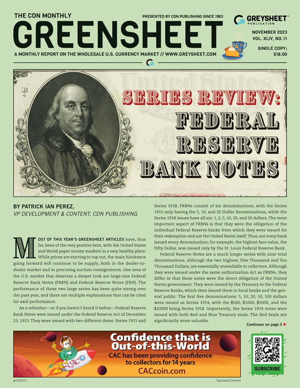 Greysheet: U.S. & World Currency Values For Dealers & Collectors